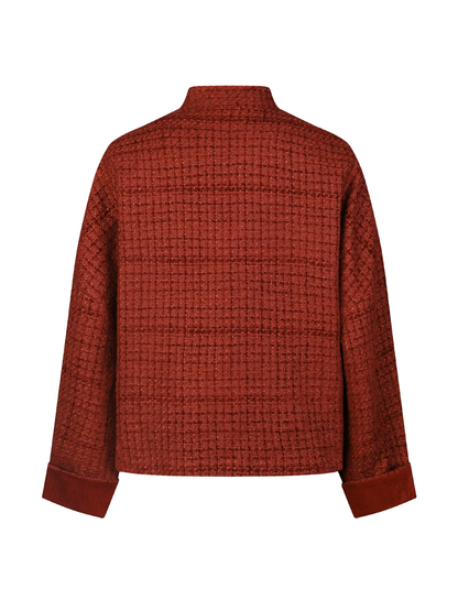 OWNLIFE Tang tweed buckle high end coat  - KENDY.