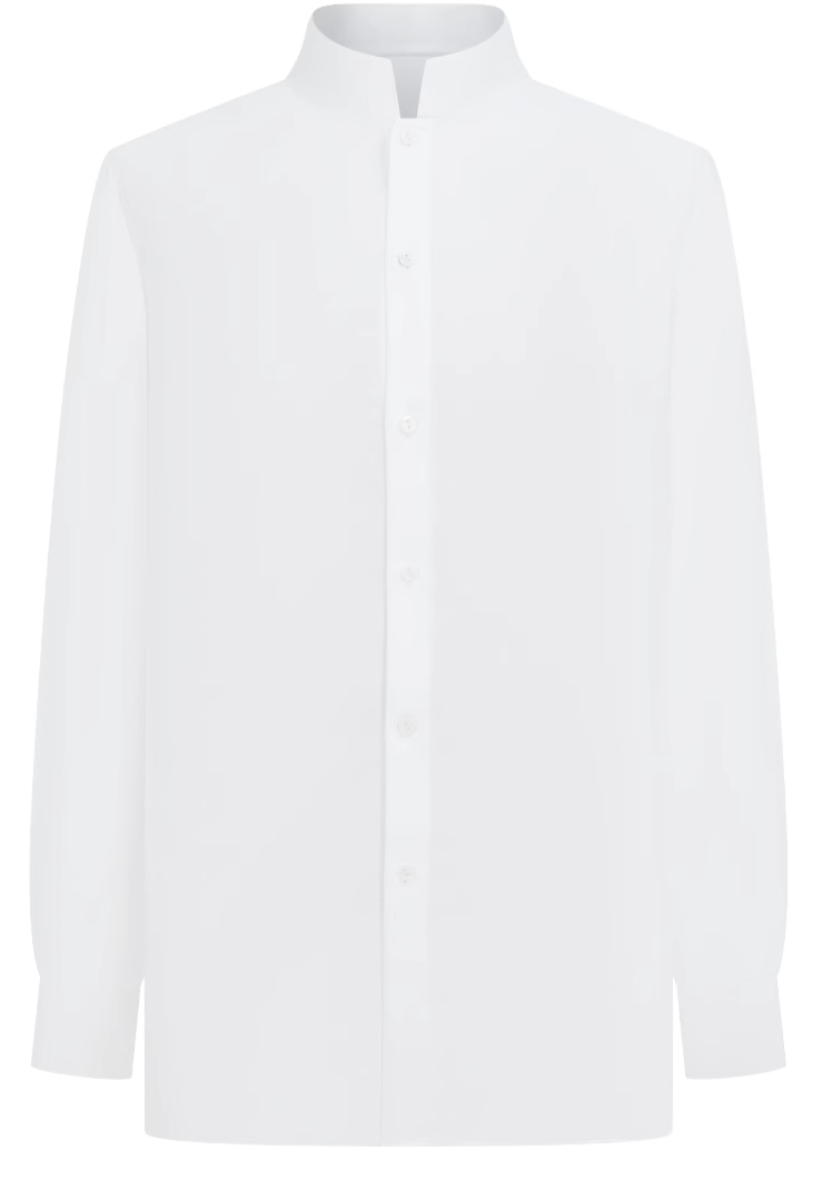 OWNLIFE Stand-up Collar Bamboo Fiber Shell Buckle Shirt - AURA.