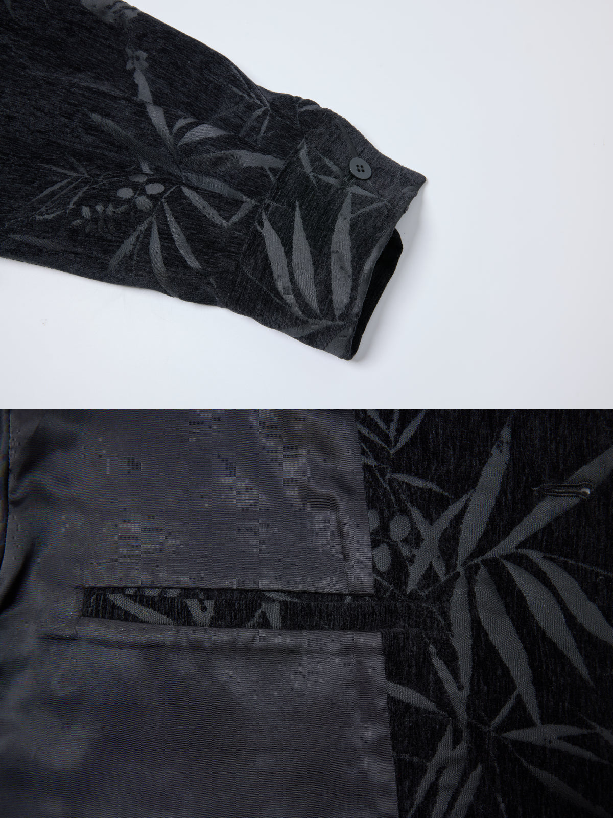 OWNLIFE bamboo sparrow chenille velvet jacquard jacket - JOSIE.