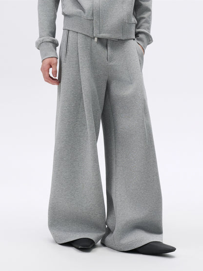FRKM SCD Grey Pleated Casual Sweater and Sweatpants Set - WYATT.