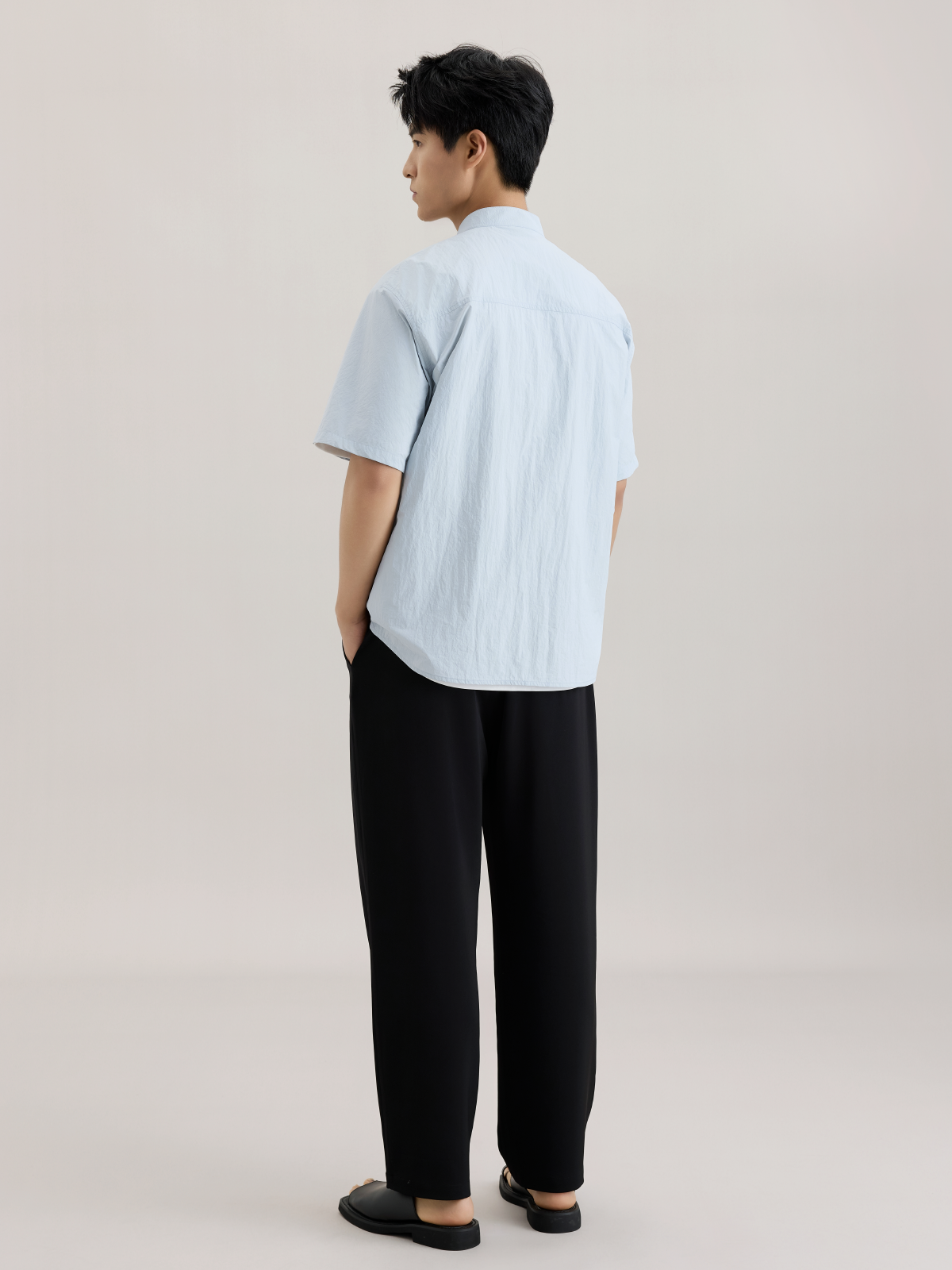 OWNLIFE short-sleeved shirt sky blue versatile - RICHARD.