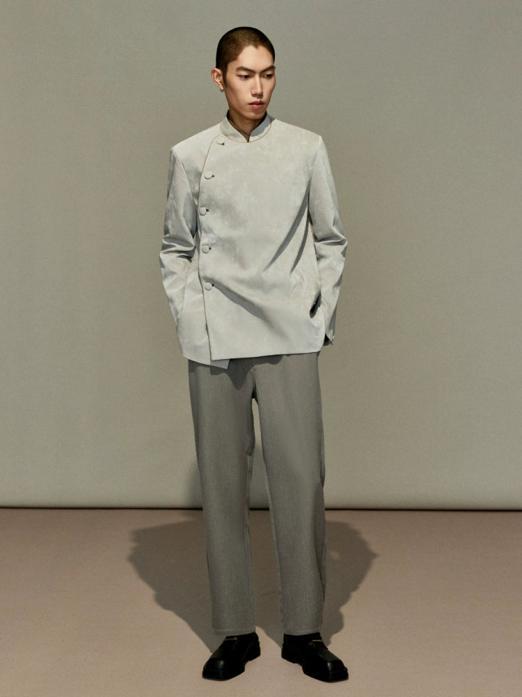 OWNLIFE stand-up collar leather jacket - CHRIS.