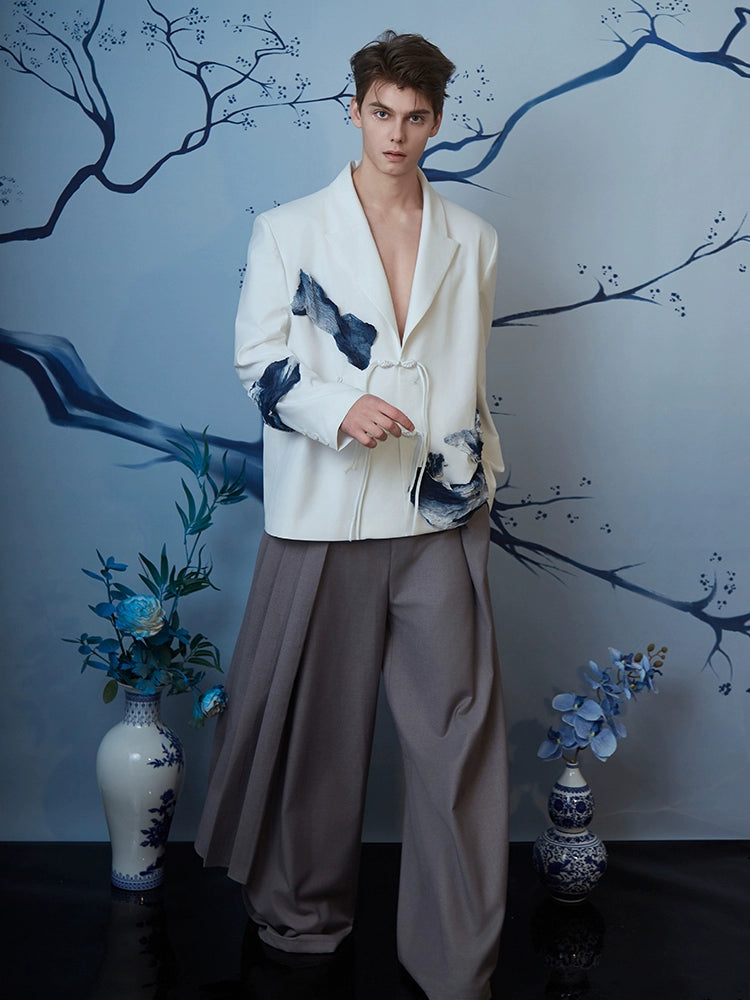 JIECHI loose buckle blazer high-end suit - UMBRA.