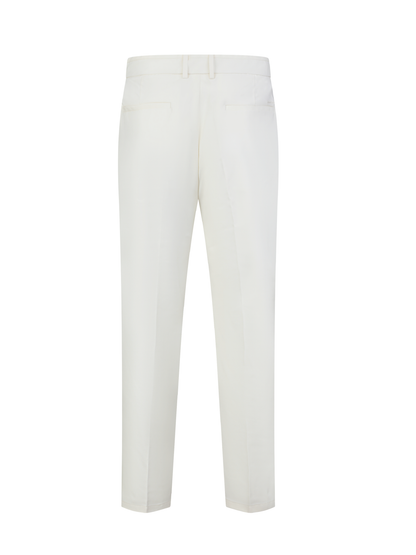 OWNLIFE white straight-leg stretchy pants - CHRIS.
