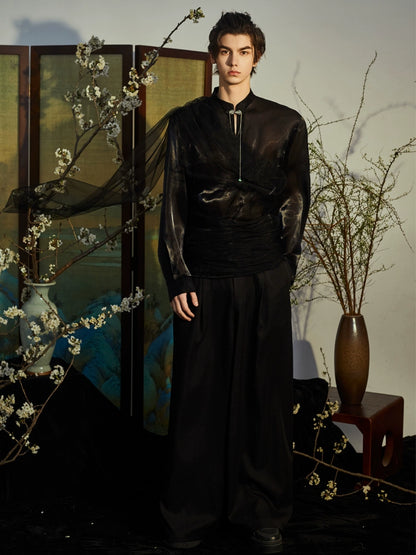 JIECHI stand-up collar summer tulle sunscreen shirt - LENNON.