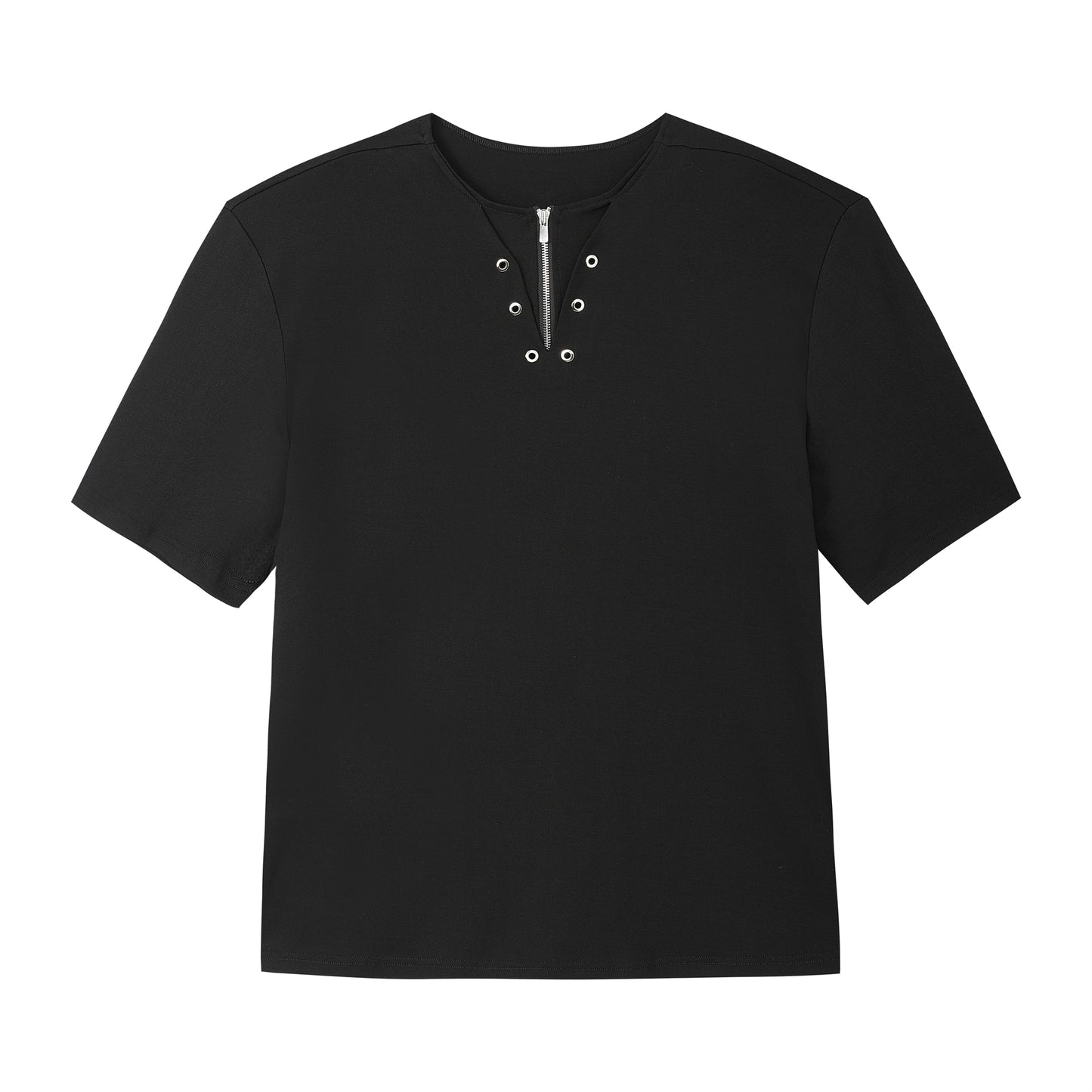 FRKM SCD Stitched V-Neck Deconstructed Ice Short Sleeve T-Shirt - QUOTA.