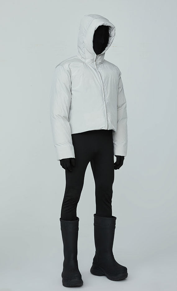 FRKM SCD FW Unisex Short Hooded Solid Color Super Thick All-Match Down Jacket - OLAF.