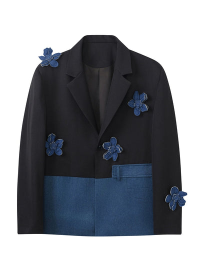 JIECHI Naraku Flower splicing loose men's suit- EAMON.