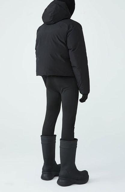 FRKM SCD FW Unisex Short Hooded Solid Color Super Thick All-Match Down Jacket - OLAF.