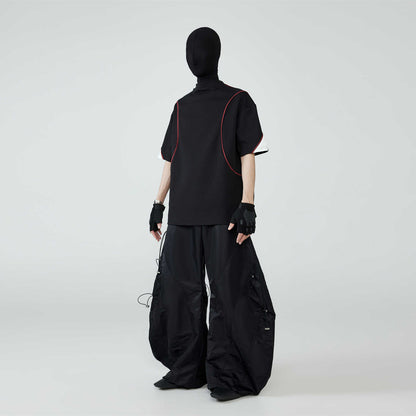 FRKM SCD contrast stitching short-sleeved T-shirt Unisex - ALAN.