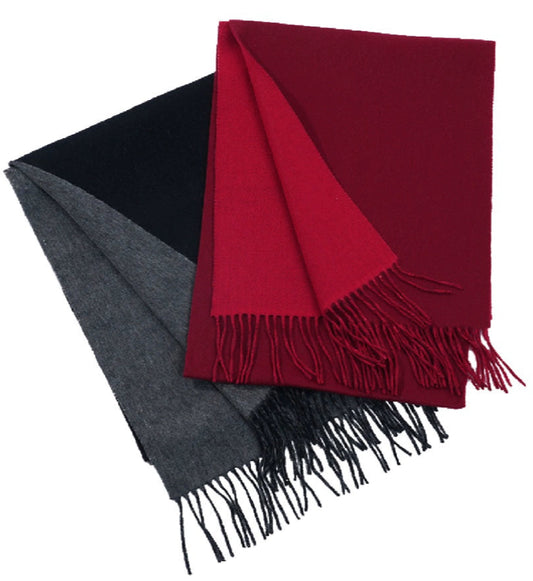 OWNLIFE cashmere double-faced red scarves - MAE.