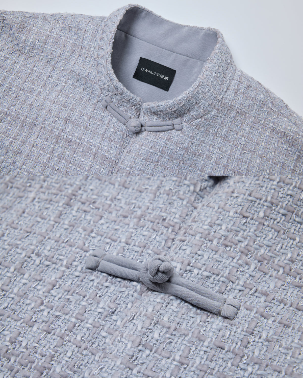 OWNLIFE Tang tweed buckle high end coat  - KENDY.