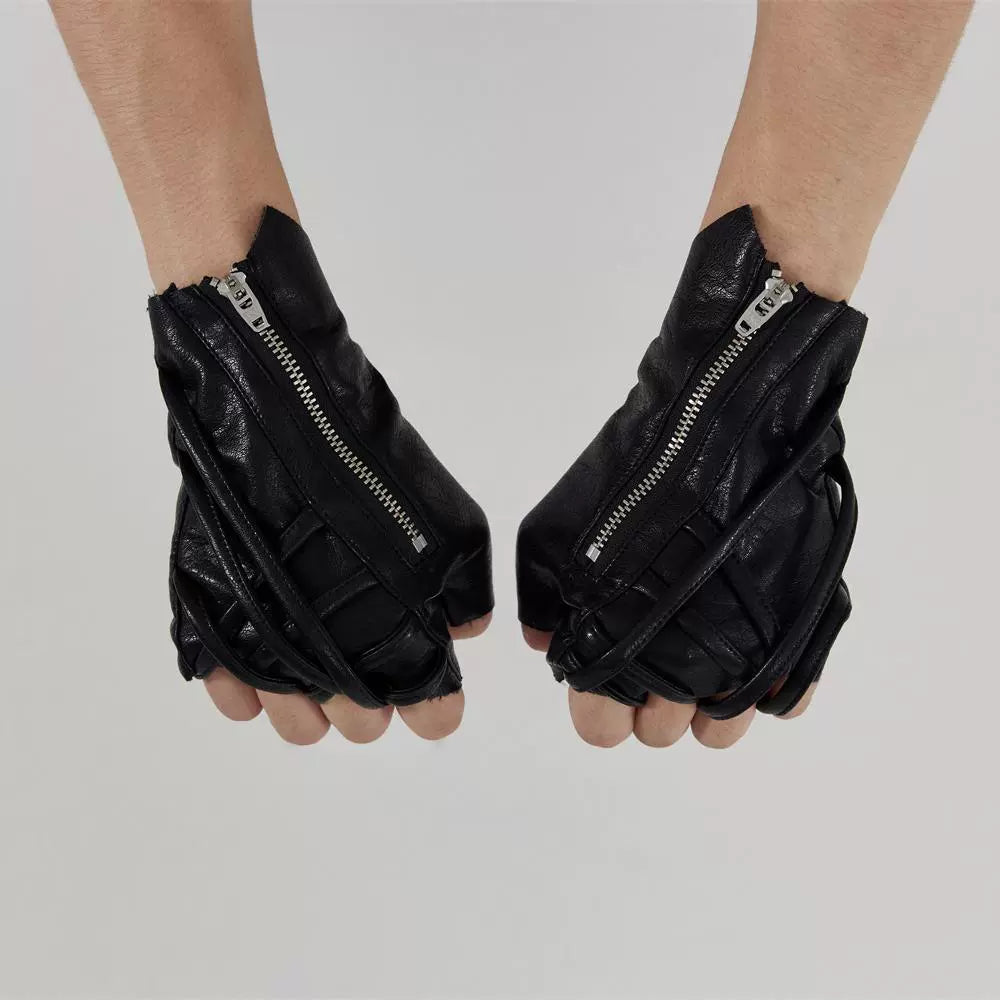 FRKM SCD 24AW Mechanic Strap Tactical Leather Gloves - KENDRA.