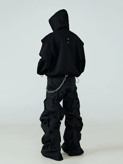 FRKM SCD Oversized frisbee heavy drawstring hooded sweatshirt - UTTER.