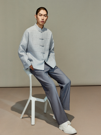 OWNLIFE Tang tweed buckle high end coat  - KENDY.