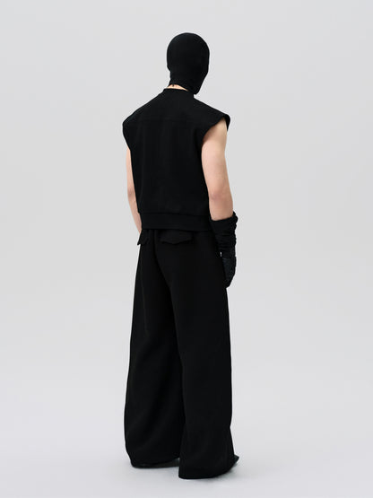 FRKM SCD Inverted Triangle Cropped Loose Sleeveless Vest - YARA.