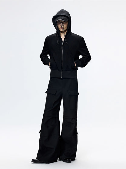 FRKM SCD Slim Hooded Unisex Black Simple Versatile Jacket - CASSIDY.