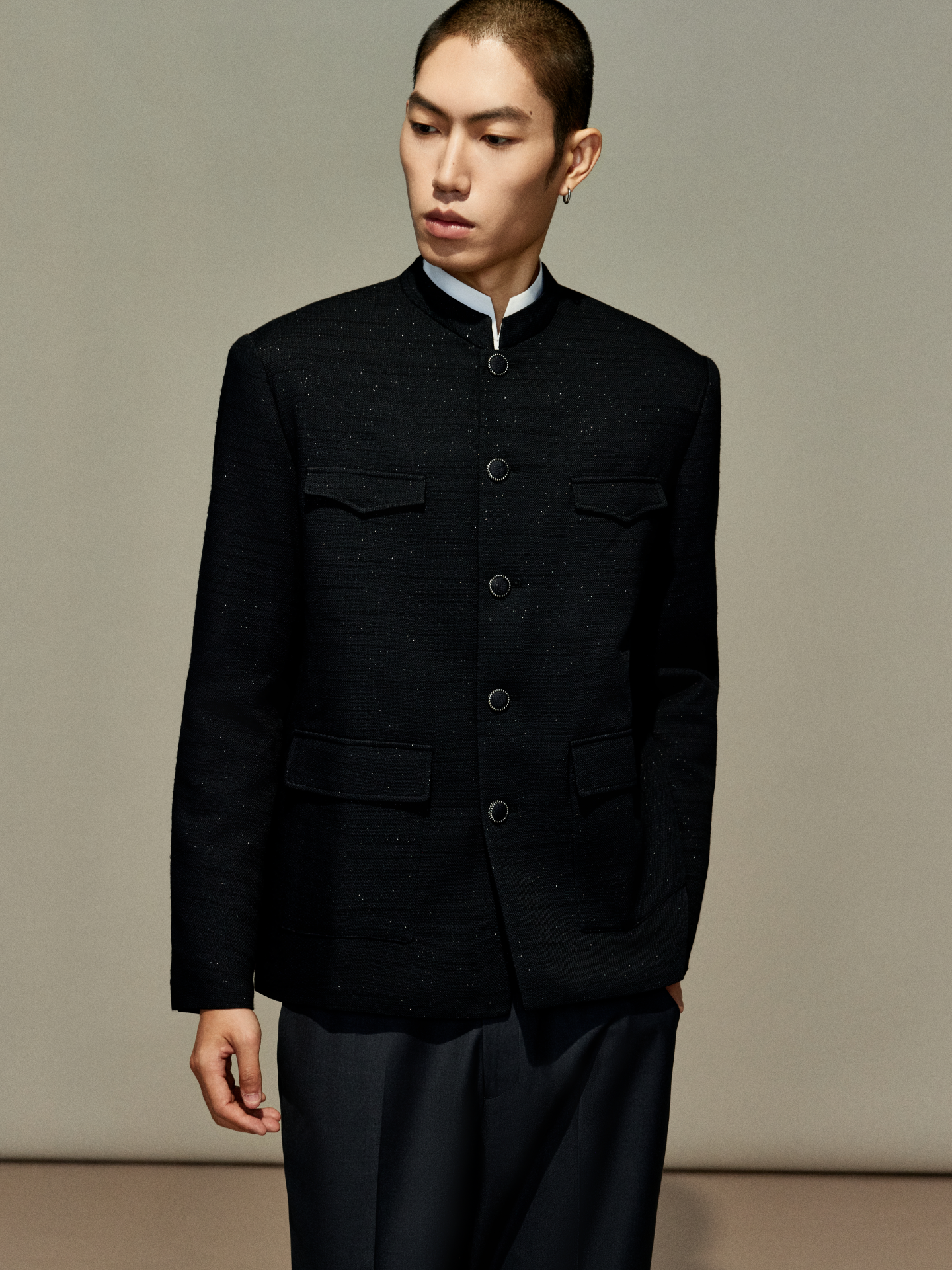 OWNLIFE cotton padded jacket with mulberry silk cotton liner - SILAS.