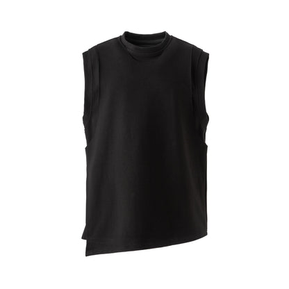 FRKM SCD deconstructed loose asymmetric sleeveless vest- CARTER.