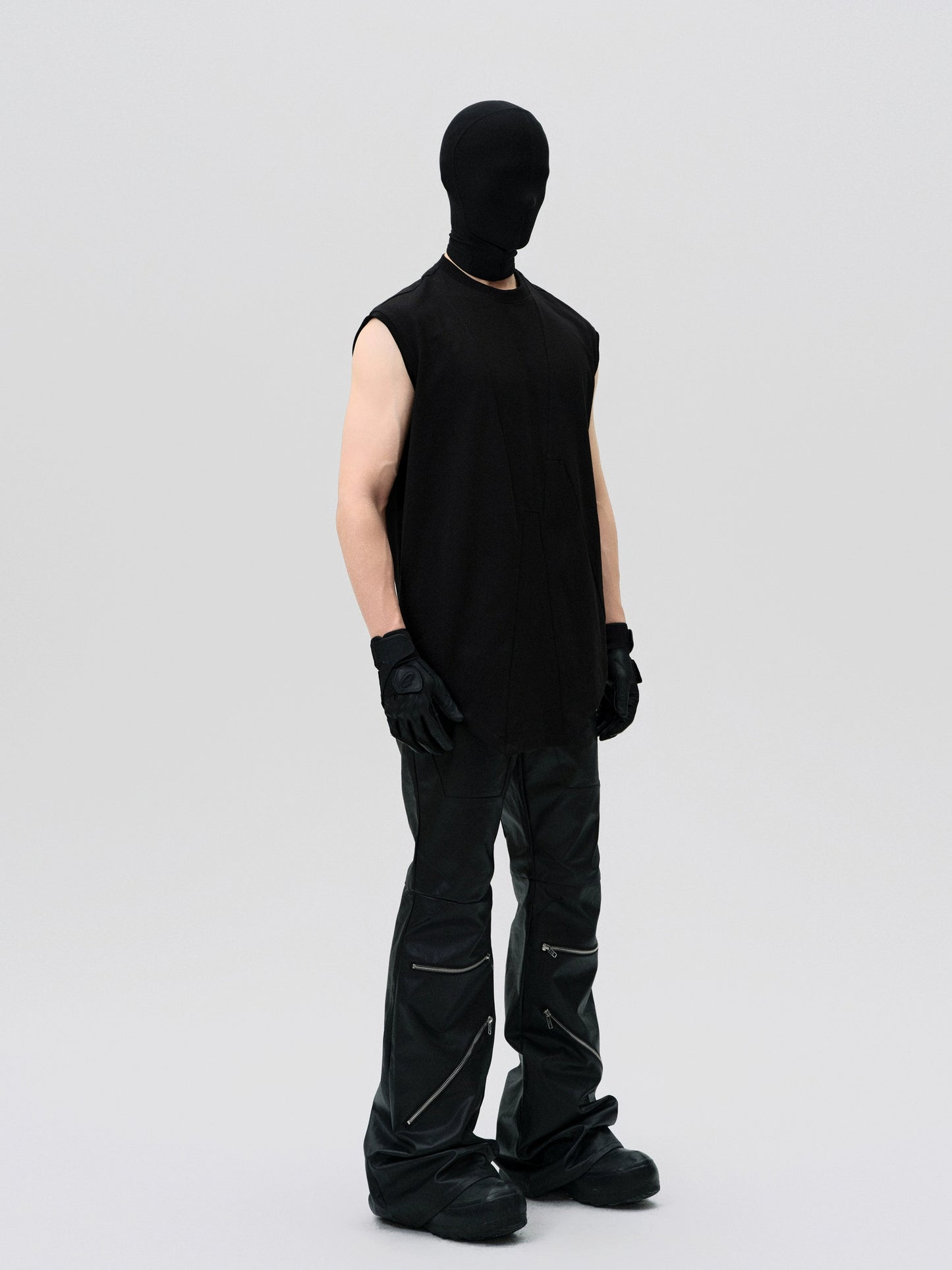 FRKM SCD Irregular Hem Deconstructed Triangle Sleeveless Vest - MORTLEY.