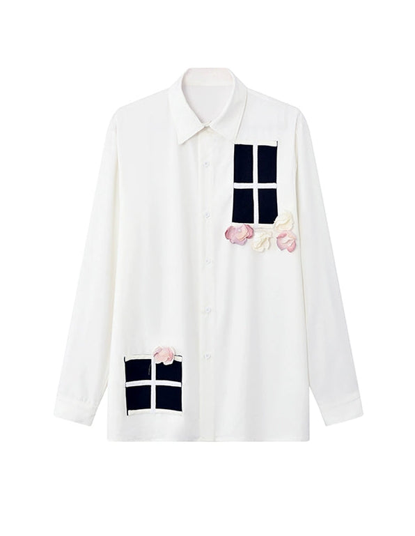 JIECHI casual loose long-sleeved shirt - DARIUS.