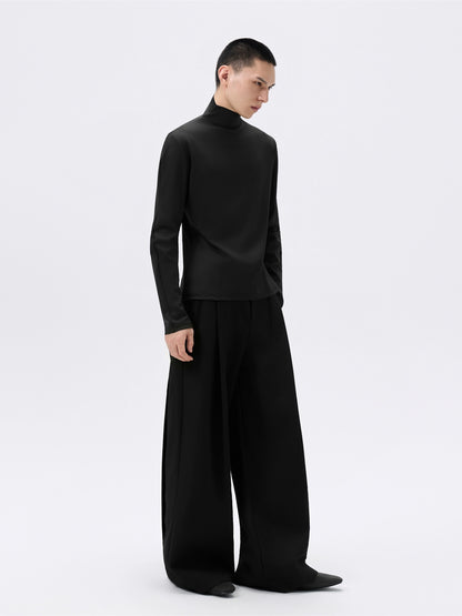 FRKM SCD Fitted Waist Long Sleeve High Neck Stretch Streamlined Top - NIGEL.