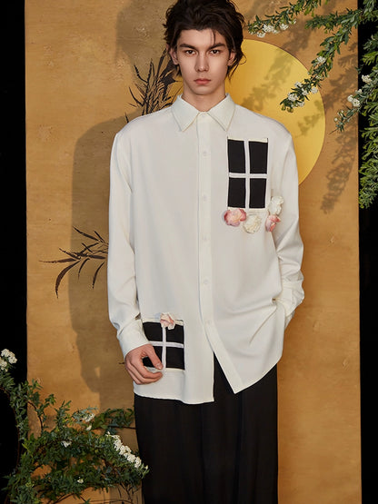 JIECHI casual loose long-sleeved shirt - DARIUS.