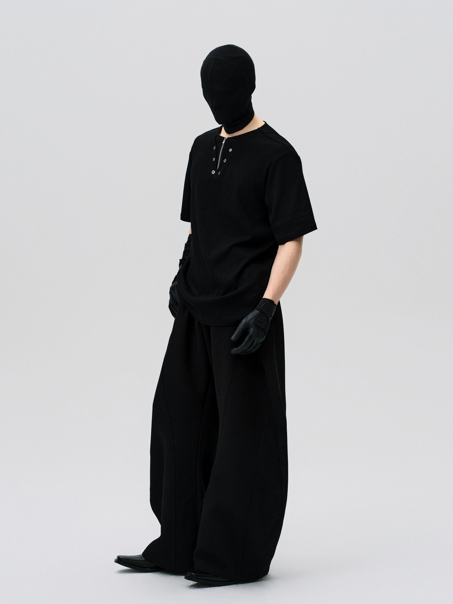 FRKM SCD Stitched V-Neck Deconstructed Ice Short Sleeve T-Shirt - QUOTA.