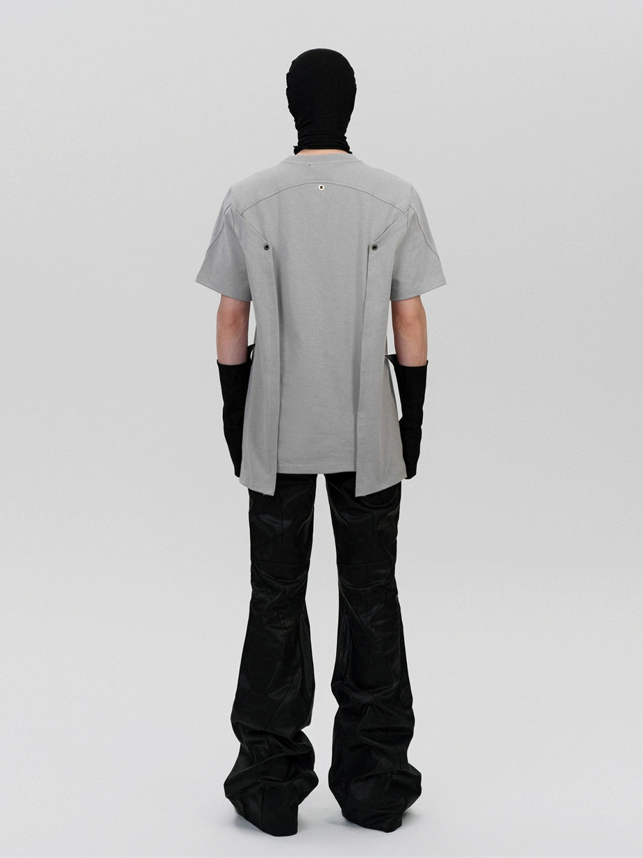 FRKM SCD simple design deconstructed short sleeve t-shirt - FEINT.