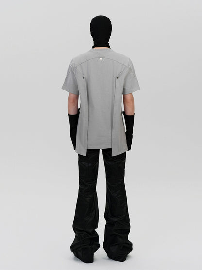 FRKM SCD simple design deconstructed short sleeve t-shirt - FEINT.
