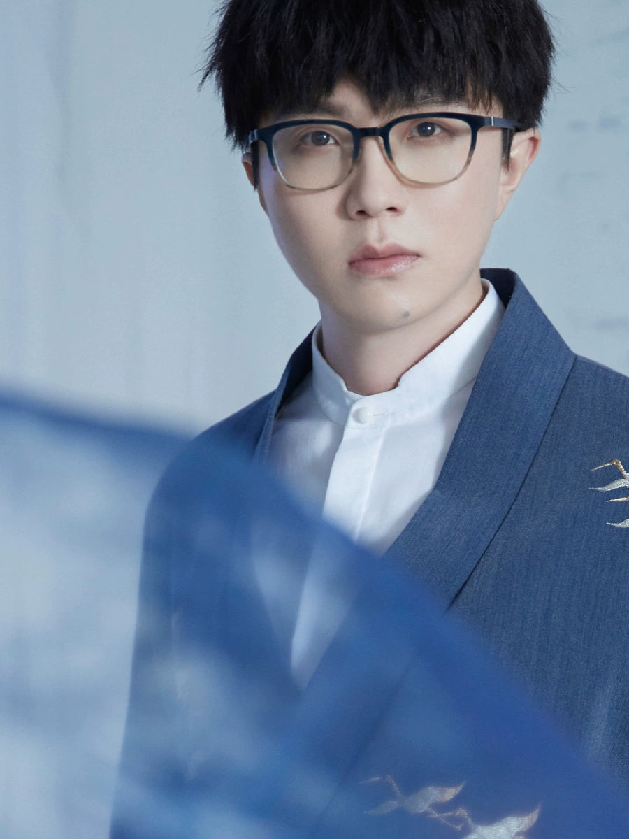 OWNLIFE Ruyi collar white jade natural bamboo fiber shirt -MACK.