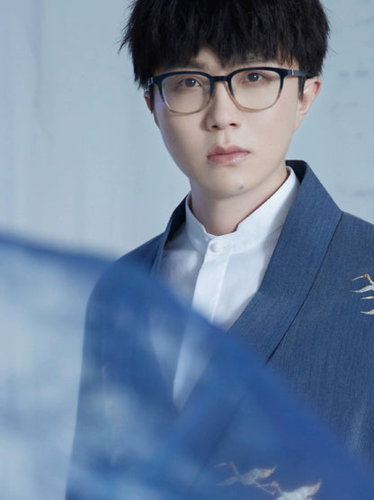 OWNLIFE Ruyi collar white jade natural bamboo fiber shirt -MACK.