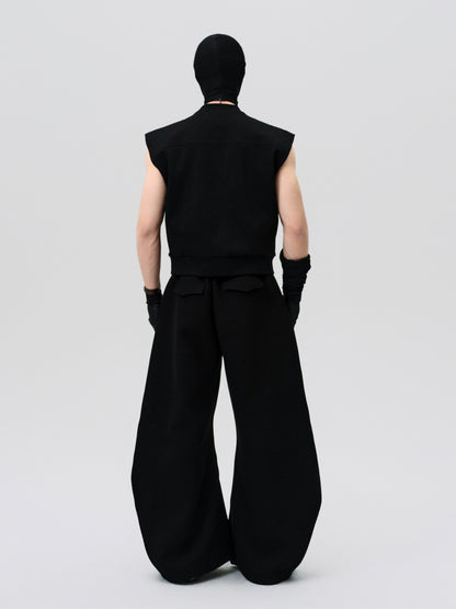FRKM SCD Inverted Triangle Cropped Loose Sleeveless Vest - YARA.