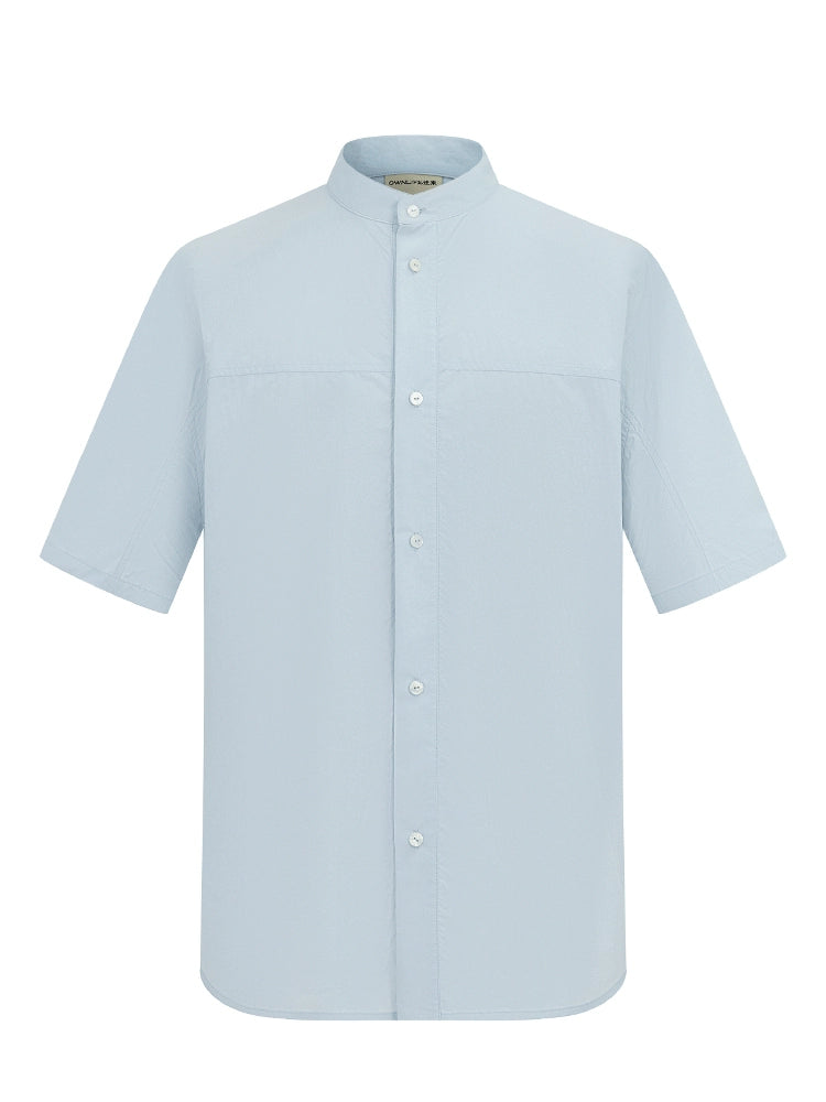 OWNLIFE short-sleeved shirt sky blue versatile - RICHARD.