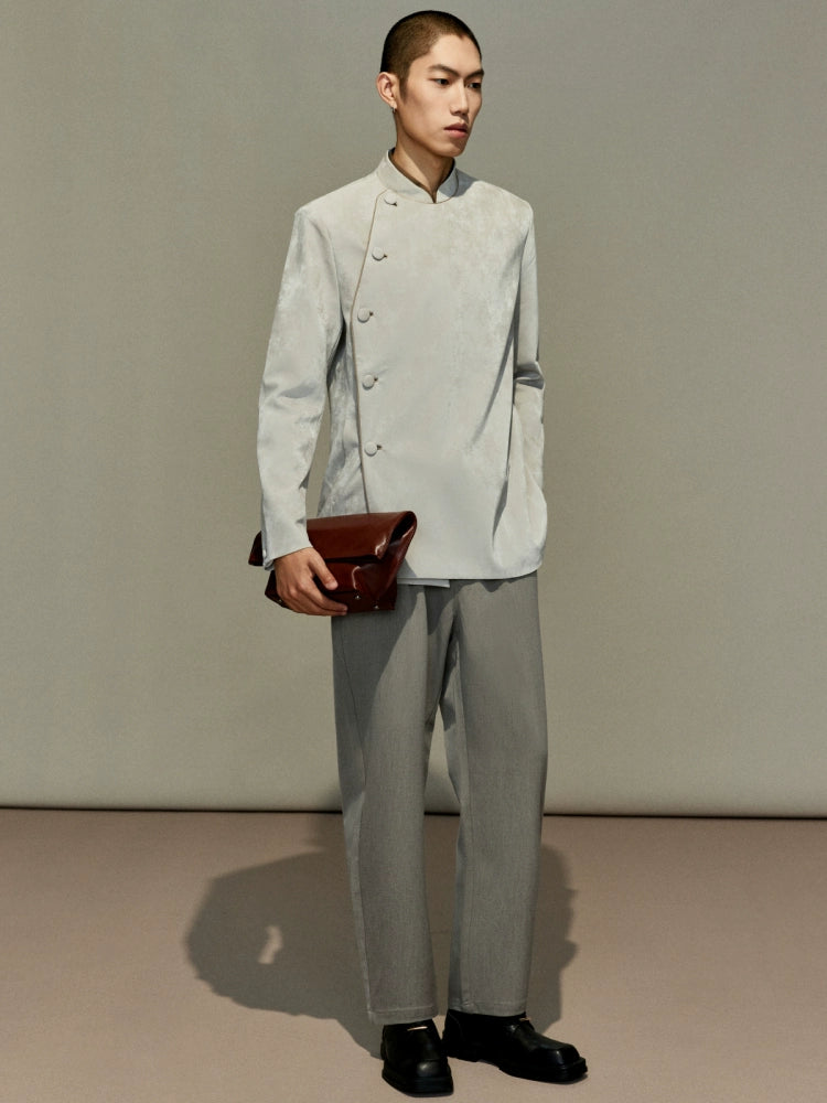 OWNLIFE stand-up collar leather jacket - CHRIS.