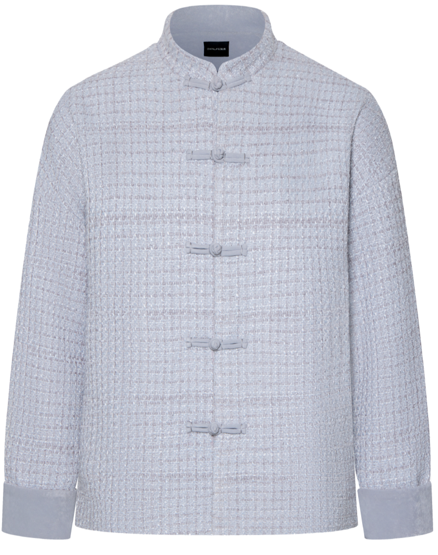 OWNLIFE Tang tweed buckle high end coat  - KENDY.