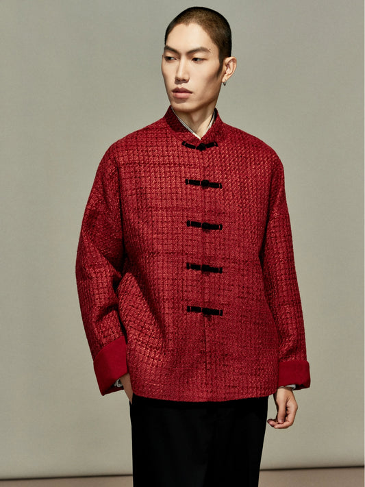 OWNLIFE Tang tweed buckle high end coat  - KENDY.