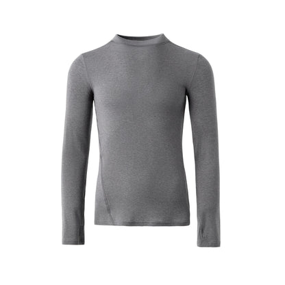FRKM SCD Wool Grey Stretch Slim Waist Versatile Long Sleeve T-Shirt - VERITY.