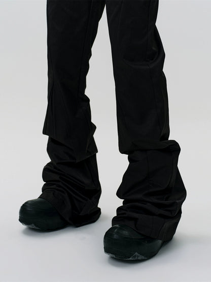 FRKM SCD x 2er0 Collaboration Bootcut Pleated Loose Casual Pants - KARINA.