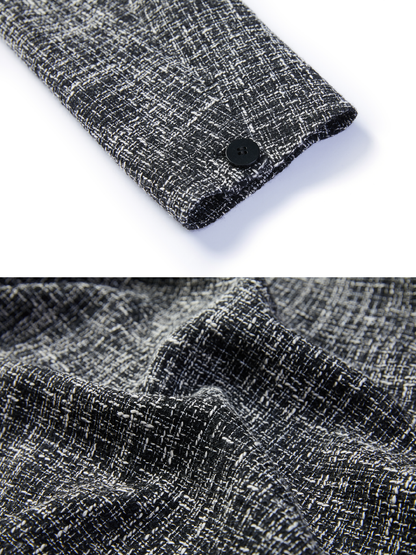 OWNLIFE  stand-up collar metal buckle coat - MIKE.