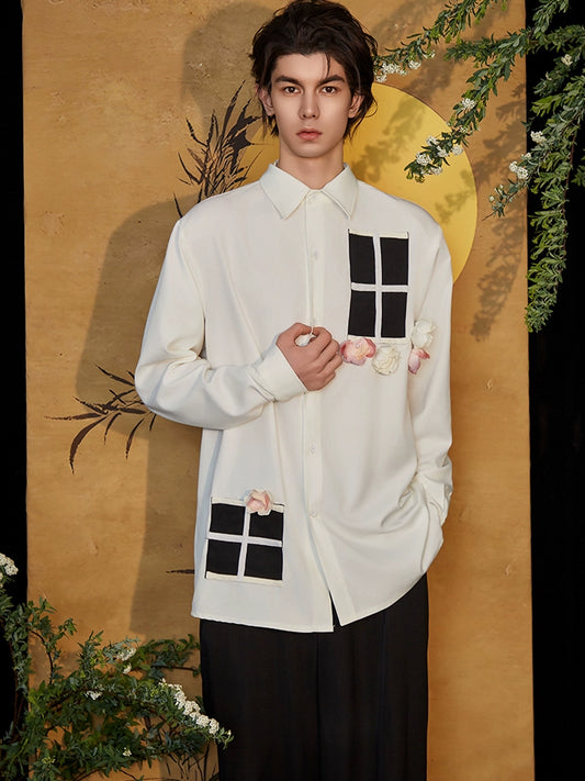 JIECHI casual loose long-sleeved shirt - DARIUS.