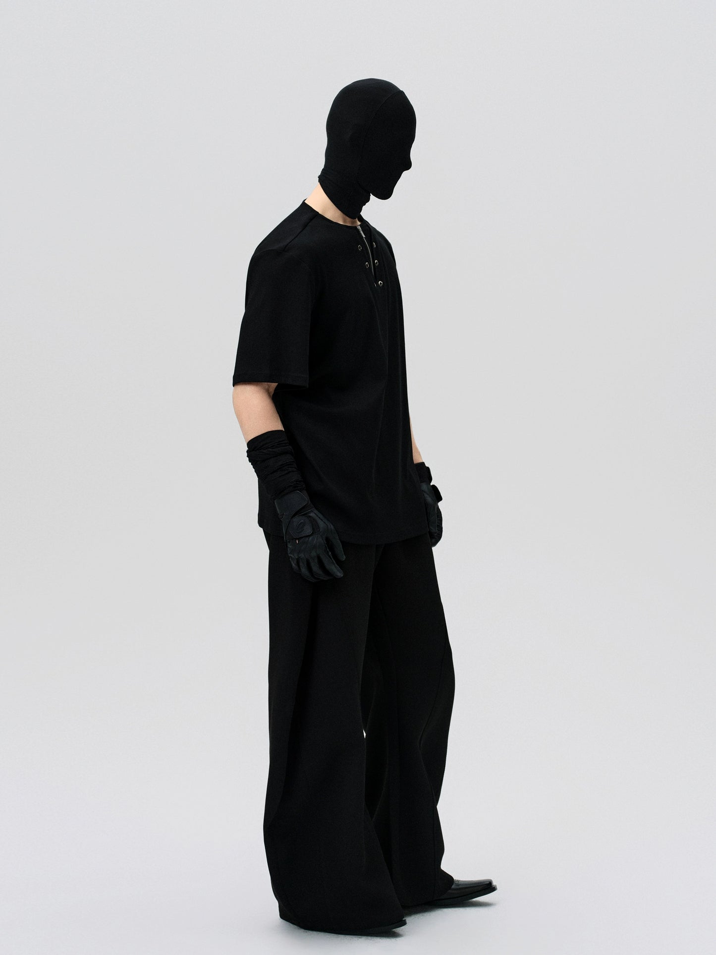 FRKM SCD Stitched V-Neck Deconstructed Ice Short Sleeve T-Shirt - QUOTA.