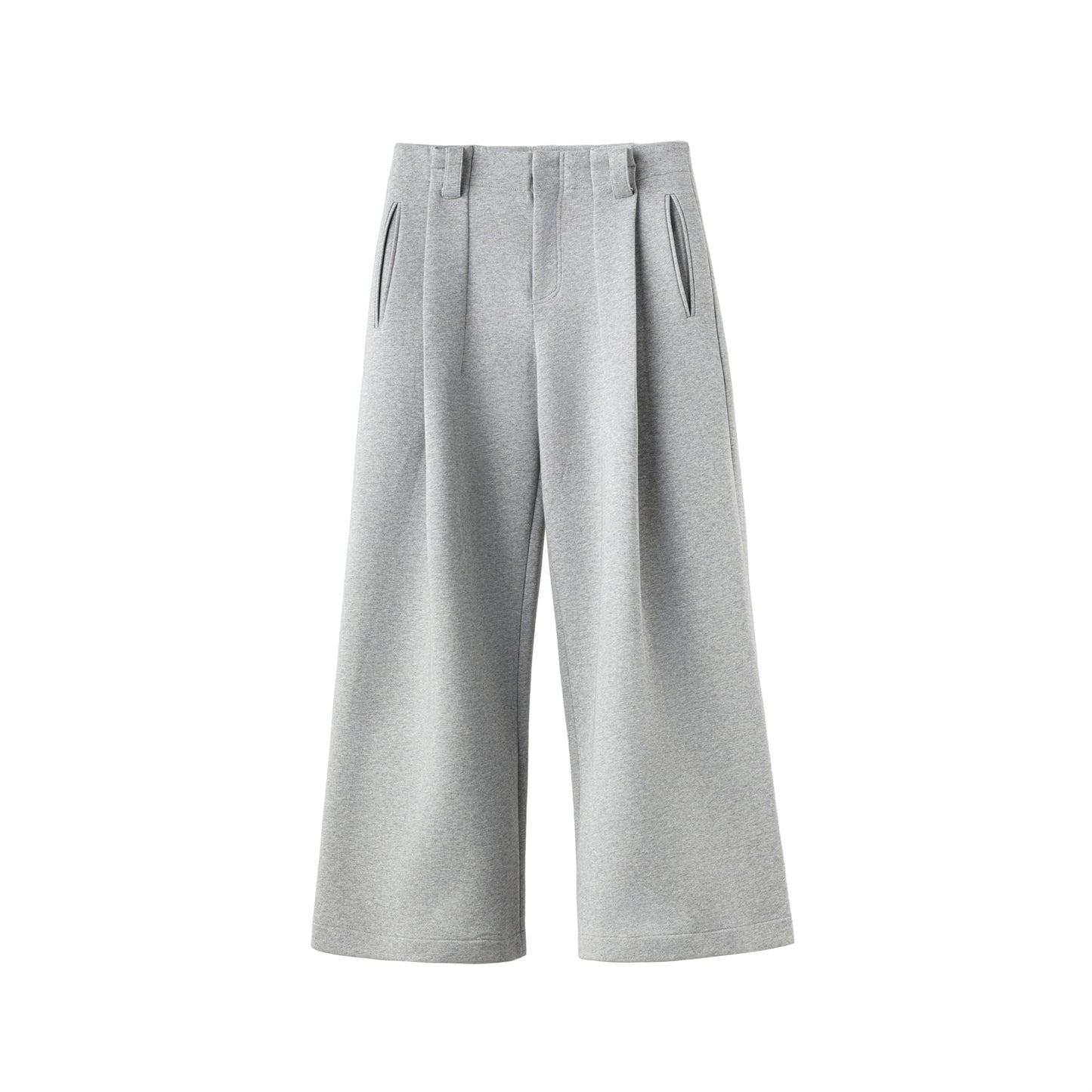 FRKM SCD Grey Pleated Casual Sweater and Sweatpants Set - WYATT.