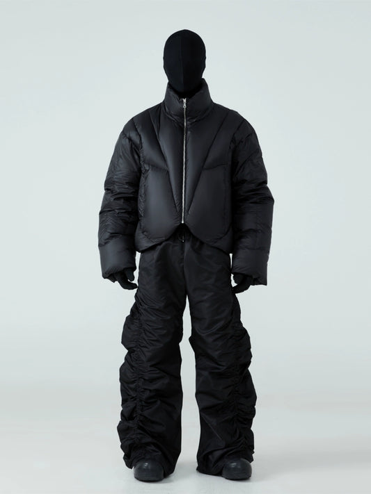 FRKM SCD 90 White Duck Down Thickened Warm Cropped Jacket- VERICK.