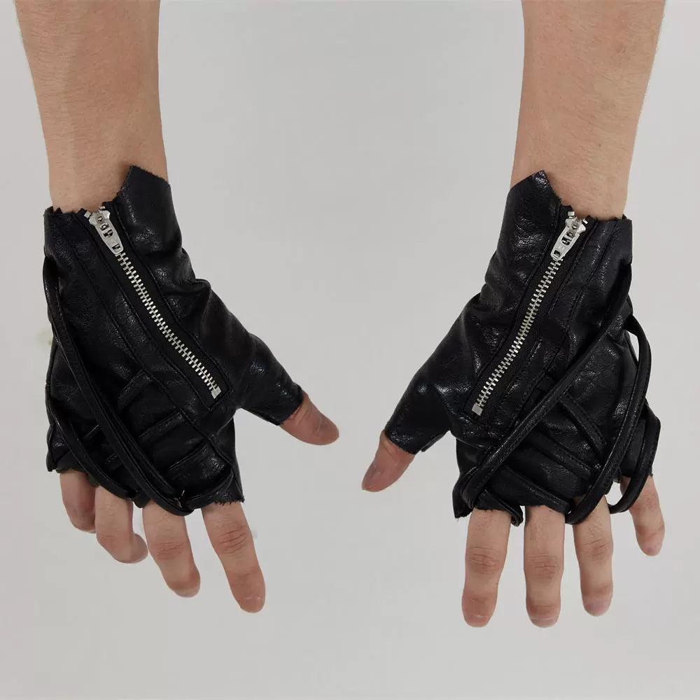 FRKM SCD 24AW Mechanic Strap Tactical Leather Gloves - KENDRA.