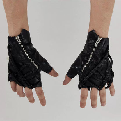 FRKM SCD 24AW Mechanic Strap Tactical Leather Gloves - KENDRA.