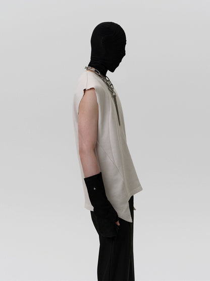 FRKM SCD Deconstructed Sleeveless Shoulder Vest - IRIS.