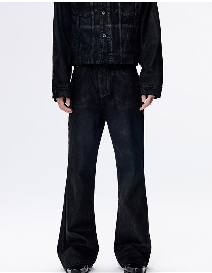 FRKM SCD Jeans Hand-brushed Wax Straight Bootcut Casual Pants - JOCELYN.