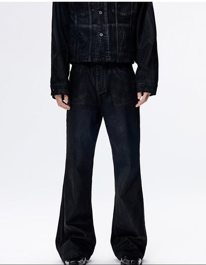 FRKM SCD Jeans Hand-brushed Wax Straight Bootcut Casual Pants - JOCELYN.