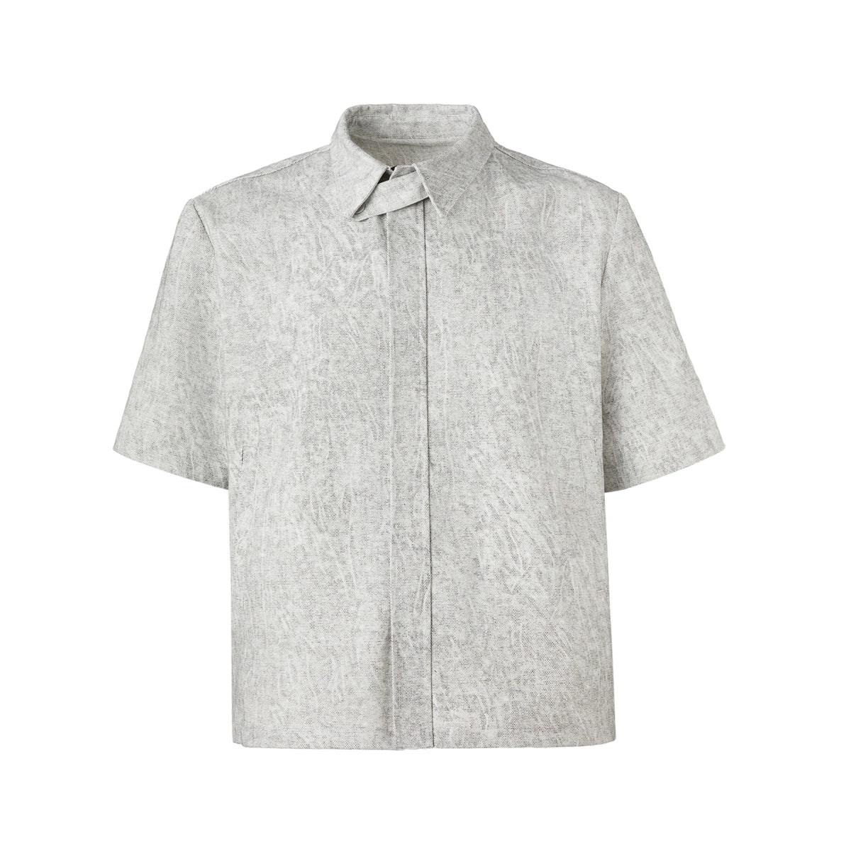 FRKM SCD Veined Texture Zip Tree Pattern Top and Short - CARRIE.